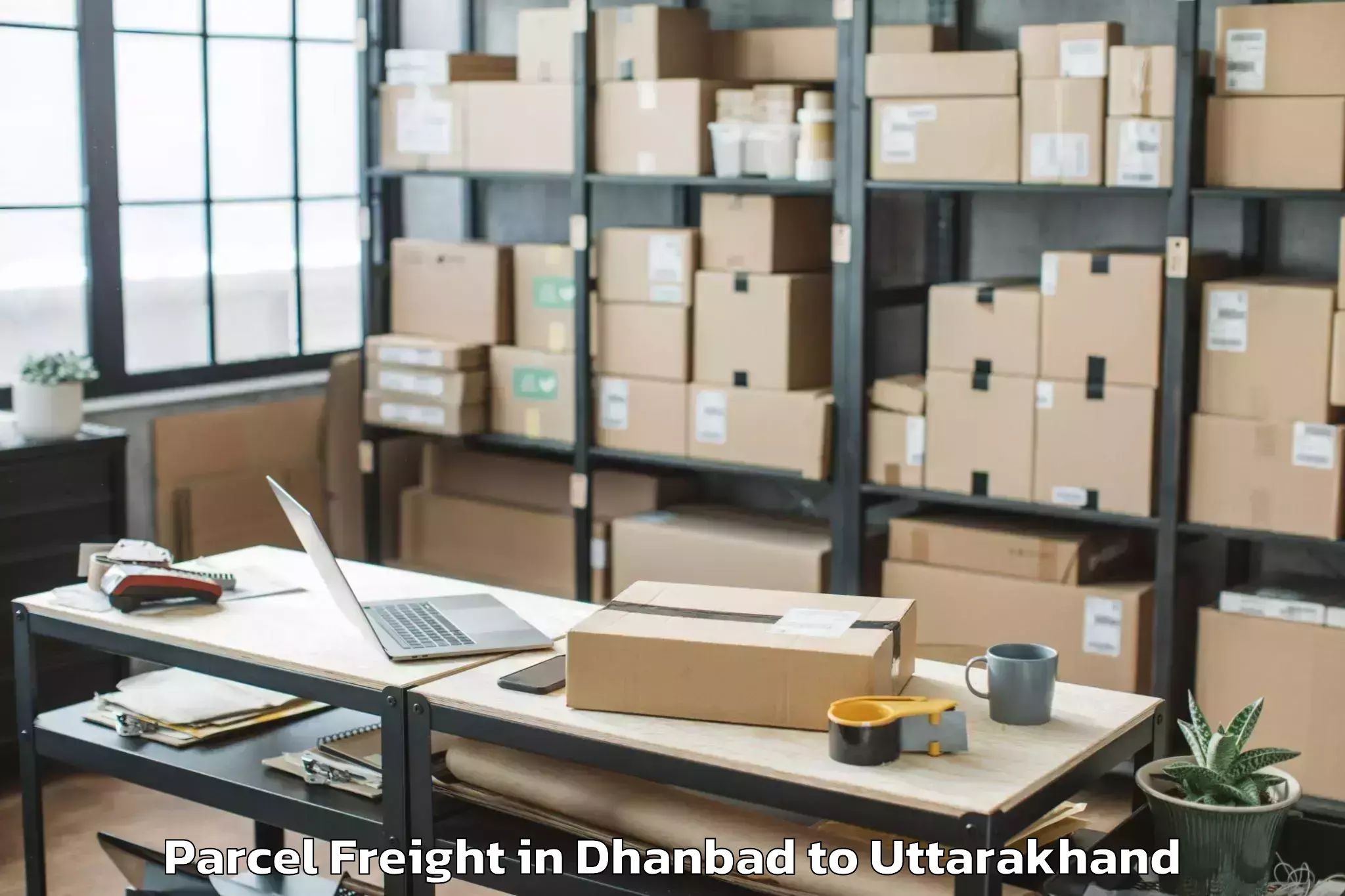 Book Your Dhanbad to Kanda Parcel Freight Today